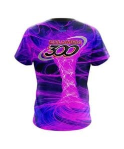 Alternative view of Columbia 300 Electrical Tornado Pink CoolWick Bowling Jersey
