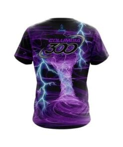 Alternative view of Columbia 300 Electrical Tornado Purple CoolWick Bowling Jersey