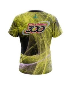 Alternative view of Columbia 300 Energy Swirls Yellow CoolWick Bowling Jersey