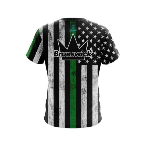 Brunswick Green Line CoolWick Bowling Jersey - Image 2