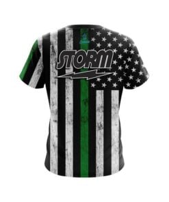 Alternative view of Storm Green Line CoolWick Bowling Jersey