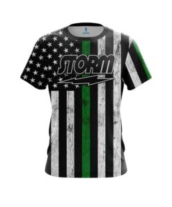 Storm Green Line CoolWick Bowling Jersey