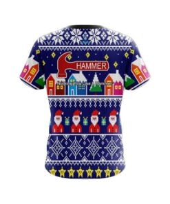 Alternative view of Hammer Dirty Santa Blue CoolWick Bowling Jersey