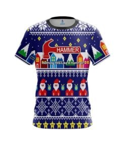 Hammer Dirty Santa Blue CoolWick Bowling Jersey