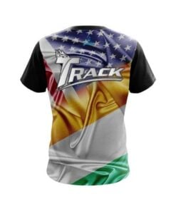 Alternative view of Track Ireland USA Flag Shirt CoolWick Bowling Jersey
