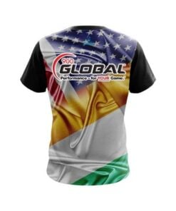 Alternative view of 900 Global Ireland USA Flag Shirt CoolWick Bowling Jersey