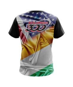 Alternative view of Columbia 300 Ireland USA Flag Shirt CoolWick Bowling Jersey