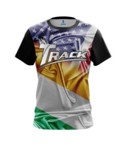 Track Ireland USA Flag Shirt CoolWick Bowling Jersey