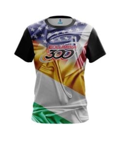 Columbia 300 Ireland USA Flag Shirt CoolWick Bowling Jersey