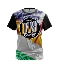 DV8 Ireland USA Flag Shirt CoolWick Bowling Jersey