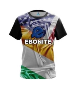 Ebonite Ireland USA Flag Shirt CoolWick Bowling Jersey