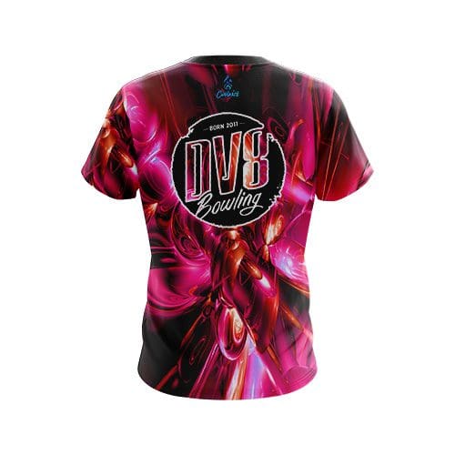 DV8 Liquid Plasma Red CoolWick Bowling Jersey - Image 2