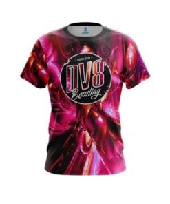 DV8 Liquid Plasma Red CoolWick Bowling Jersey