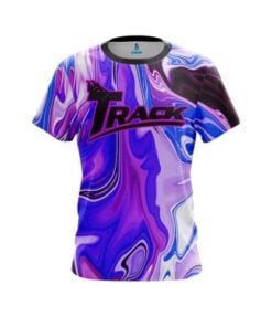 Track Paint Swirls CoolWick Bowling Jersey