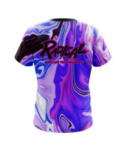 Alternative view of Radical Paint Swirls CoolWick Bowling Jersey