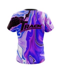 Alternative view of Track Paint Swirls CoolWick Bowling Jersey