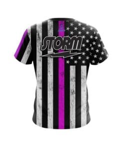 Alternative view of Storm Pink Line CoolWick Bowling Jersey
