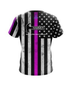 Alternative view of Hammer Pink Line CoolWick Bowling Jersey