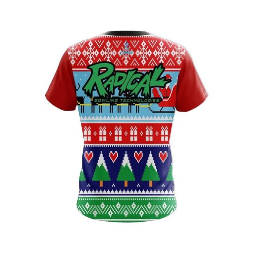 Radical Dirty Santa Red CoolWick Bowling Jersey - Image 2