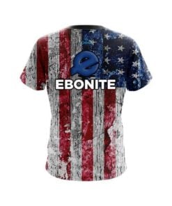 Alternative view of Ebonite Rustic USA Flag Shirt CoolWick Bowling Jersey