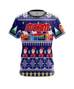Storm Dirty Santa Blue CoolWick Bowling Jersey