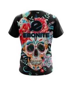 Alternative view of Ebonite Sugar Skull CoolWick Bowling Jersey