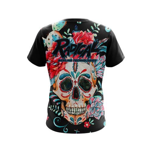 Radical Sugar Skull CoolWick Bowling Jersey - Image 2