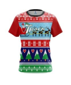 Track Dirty Santa Red CoolWick Bowling Jersey