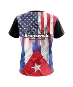 Alternative view of Brunswick USA Cuban Flag CoolWick Bowling Jersey
