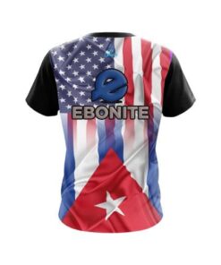 Alternative view of Ebonite USA Cuban Flag CoolWick Bowling Jersey