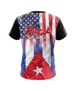 Alternative view of Radical USA Cuban Flag CoolWick Bowling Jersey