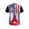 Track USA Cuban Flag CoolWick Bowling Jersey - Image 2