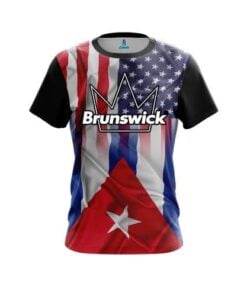 Brunswick USA Cuban Flag CoolWick Bowling Jersey