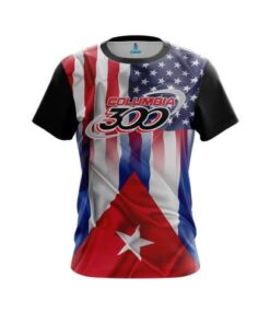 Columbia 300 USA Cuban Flag CoolWick Bowling Jersey