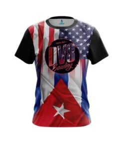 DV8 USA Cuban Flag CoolWick Bowling Jersey