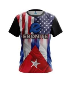 Ebonite USA Cuban Flag CoolWick Bowling Jersey