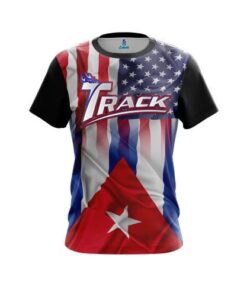 Track USA Cuban Flag CoolWick Bowling Jersey