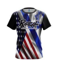 Radical USA Israeli Flag CoolWick Bowling Jersey