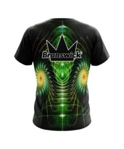 Alternative view of Brunswick Vortex Green CoolWick Bowling Jersey