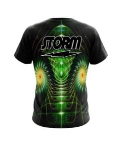 Alternative view of Storm Vortex Green CoolWick Bowling Jersey