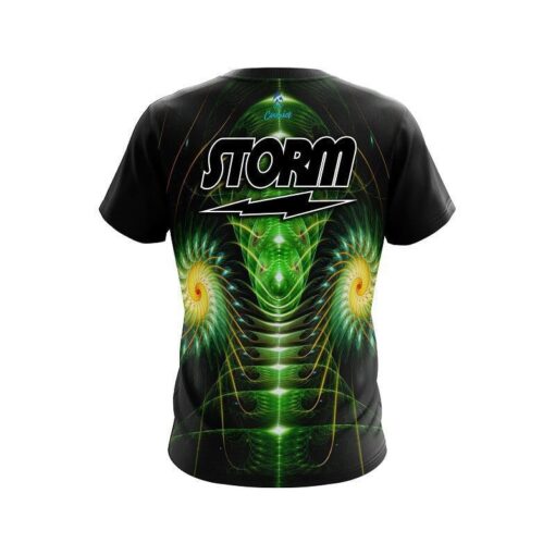 Storm Vortex Green CoolWick Bowling Jersey - Image 2