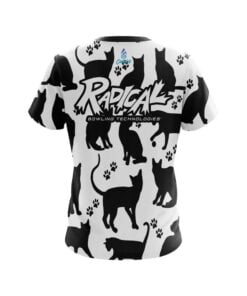 Alternative view of Radical Black Cat CoolWick Bowling Jersey