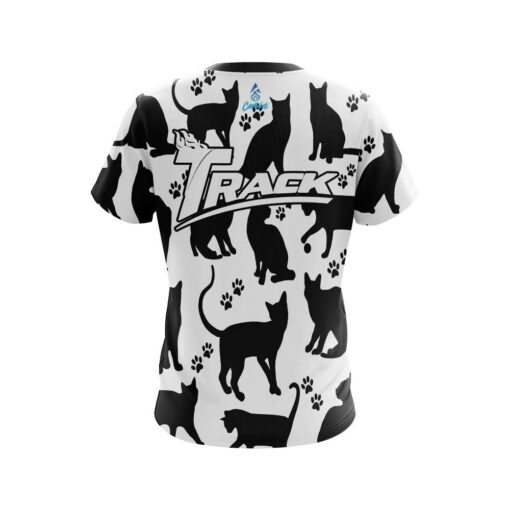 Track Black Cat CoolWick Bowling Jersey - Image 2