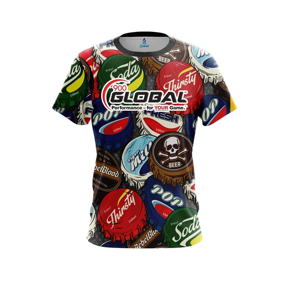 900 Global Bottle Caps CoolWick Bowling Jersey