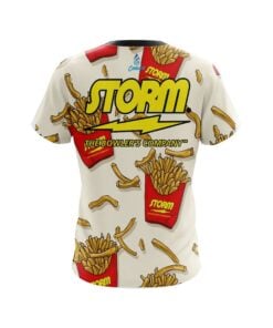 Alternative view of Storm French Fries White CoolWick Bowling Jersey