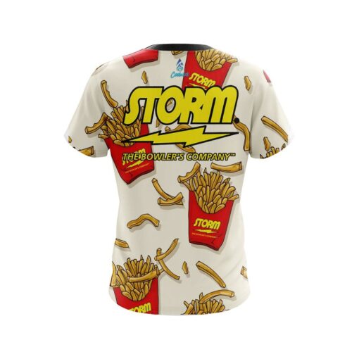 Storm French Fries White CoolWick Bowling Jersey - Image 2
