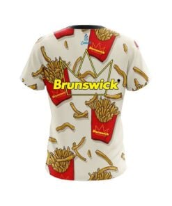 Alternative view of Brunswick French Fries White CoolWick Bowling Jersey