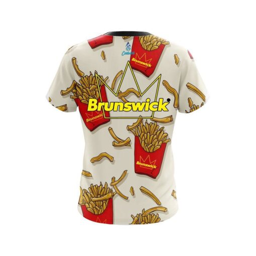 Brunswick French Fries White CoolWick Bowling Jersey - Image 2