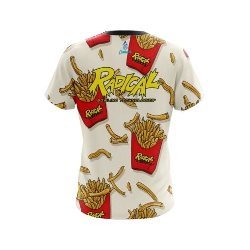 Radical French Fries White CoolWick Bowling Jersey - Image 2