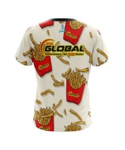 Alternative view of 900 Global French Fries White CoolWick Bowling Jersey